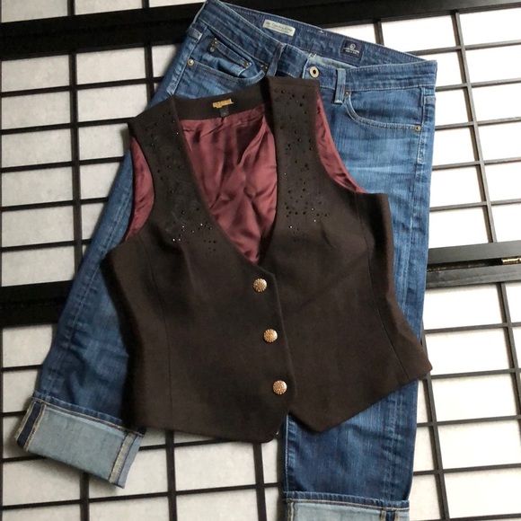 Manuel Jackets & Blazers - Manuel. Embellished Wool/Silk Vest